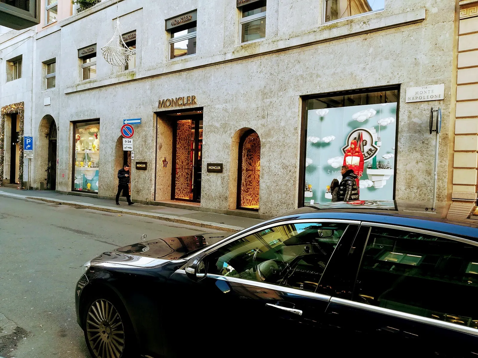Via Montenapoleone, Milan’s luxury shopping street.