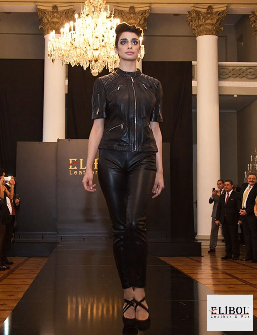 Colecția Elibol Leather & FUR — ținuta 2