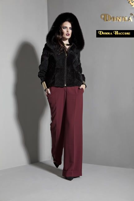 Collection Donna Bacconi Leather Textile — look 2
