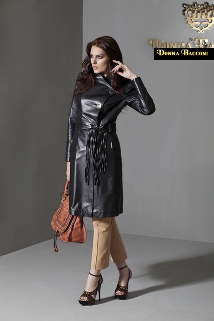 Collection Donna Bacconi Leather Textile — look 2