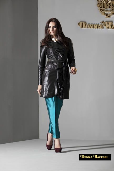 Collection Donna Bacconi Leather Textile — look 2