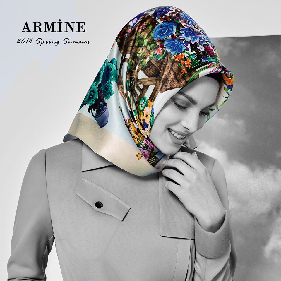 Colecția Armine Scarf Moda by Kamer Textile — ținuta 1