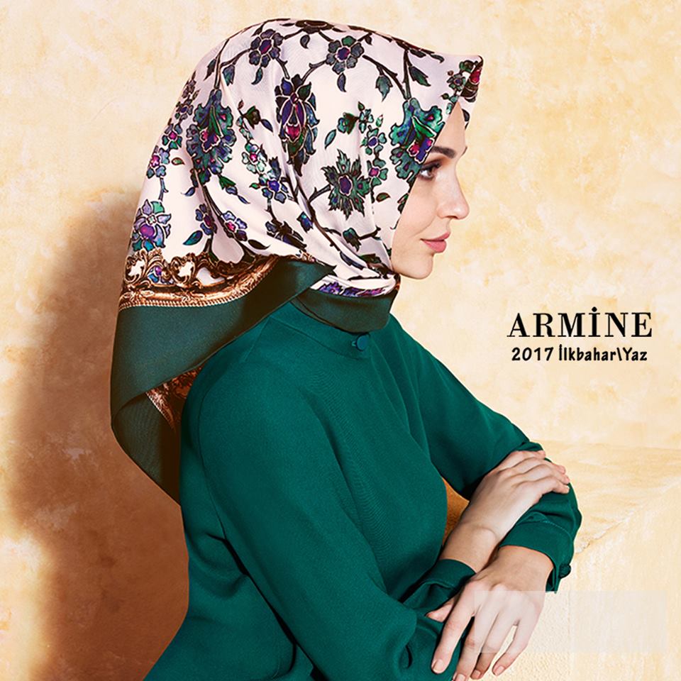 Armine Scarf Moda by Kamer Textile 2017 collection — look 1