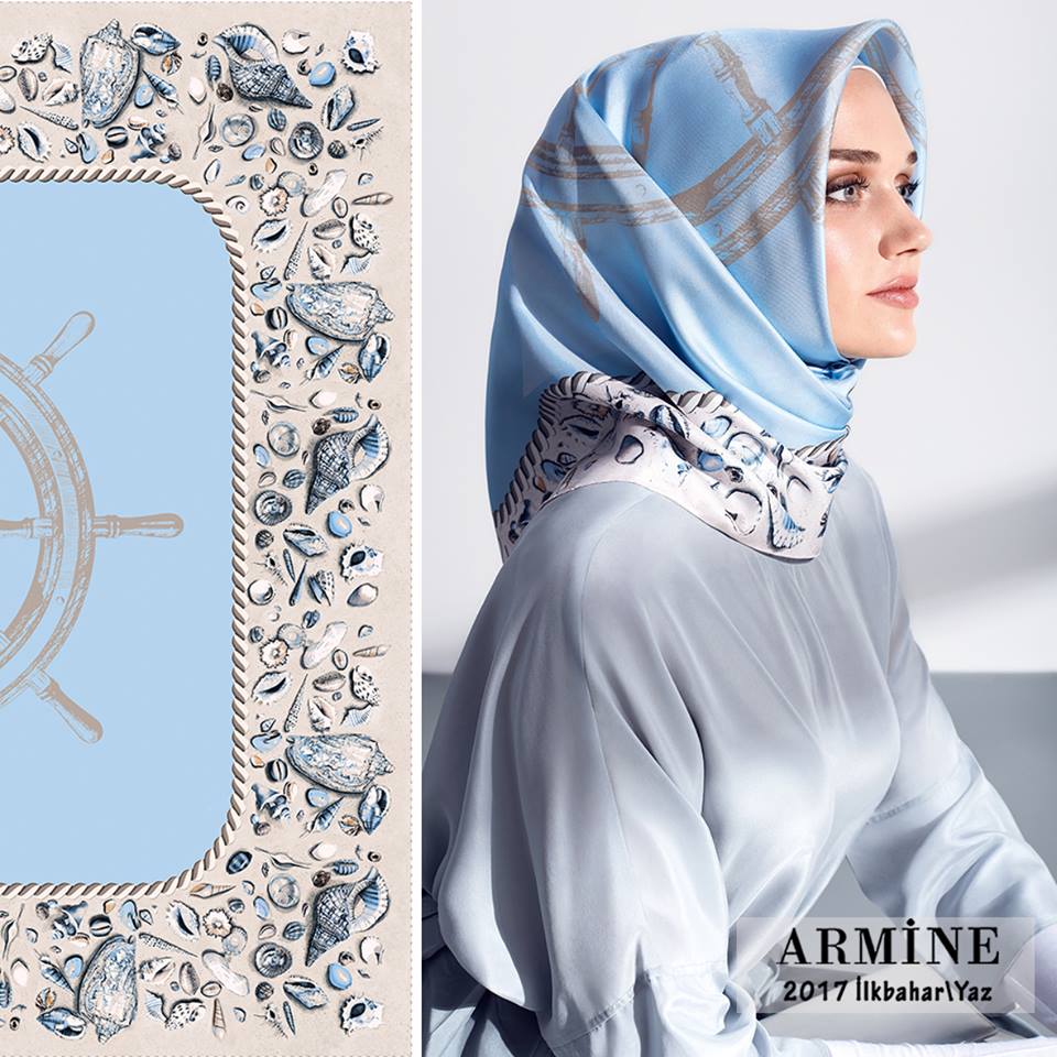 Armine Scarf Moda by Kamer Textile 2017 collection — look 3