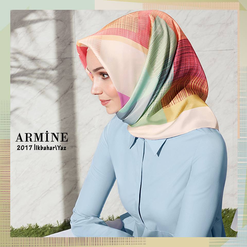 Armine Scarf Moda by Kamer Textile 2017 collection — look 3